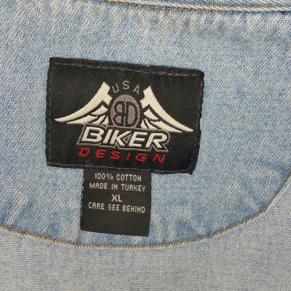 Vintage 2004 Laconia NH Denim Vest Jacket Size XL - Picture 6 of 10